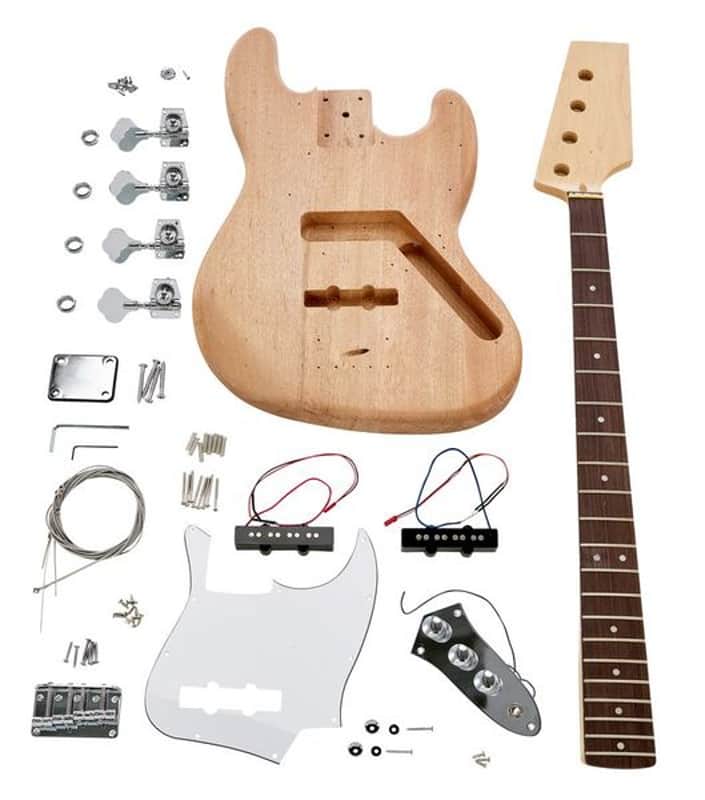 DIY Electric Guitar Kit JB-Style Rengas Body - Maple Neck image 1