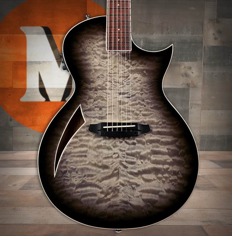 ESP LTD TL-6 QM Charcoal Burst (LTL6QMCHB) image 1