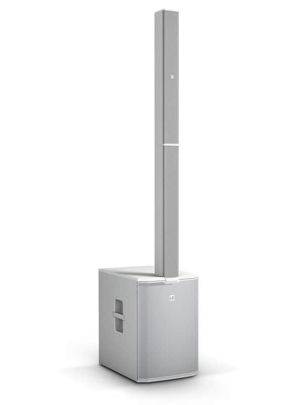 LD System MAUI 44 G2 W Cardioid powered Column Loudspeaker, White image 1