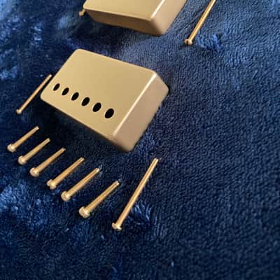 Gibson-OEM-Exclusive L-5 “Satin” Gold Plated brass Tailpiece with matching Satin Gold  parts package. image 10