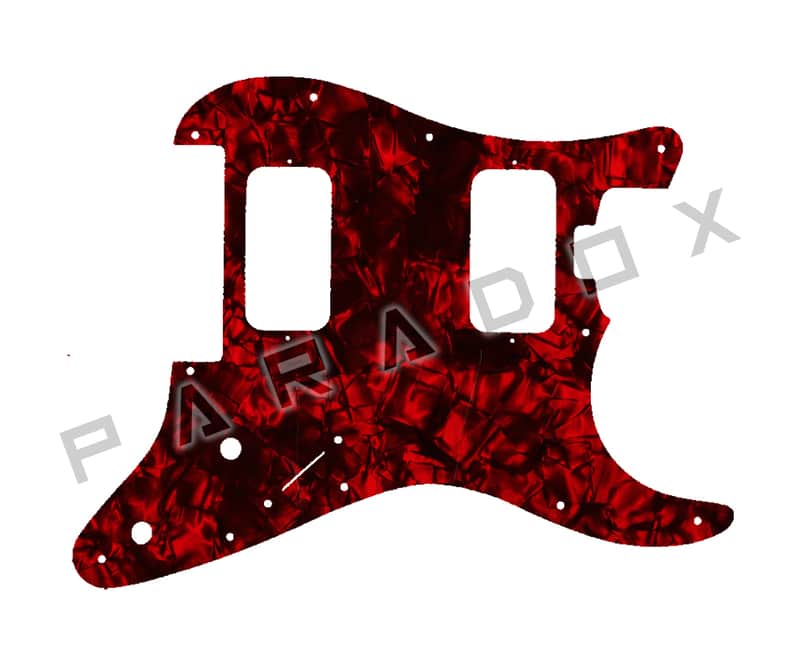 Custom Pickguard For 2018 - 2024 Charvel San Dimas So-Cal Custom Shop H-H - Dark Red Pearl/Black/White/Black .090" image 1