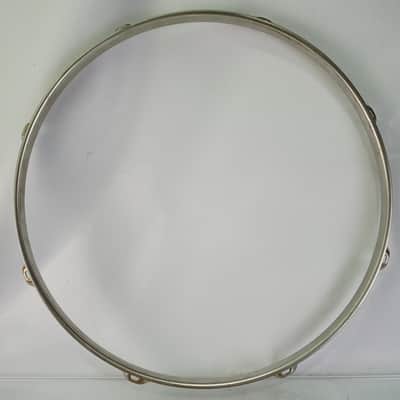 Ludwig 14"BRASS 8Lug Triple-Flange Snare/Floor Tom Drum Rim/Hoop Vintage 60s COB image 5