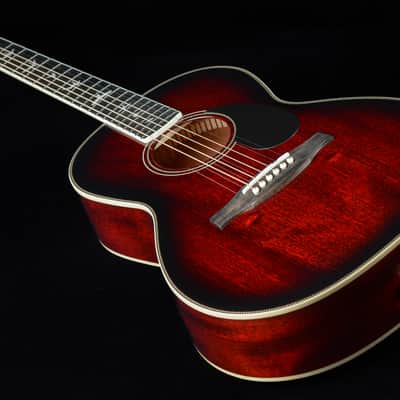 PRS SE P20E Tonare Parlor with Fishman Sonitone Pickup - Fire Red Burst image 4