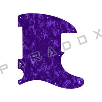 Custom Pickguard For 2023 - 2025 Made in Indonesia Squier Sonic Esquire H - Light Purple Pearl/Black/White/Black .090"