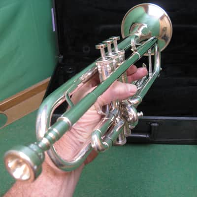 Accord by Blessing 1035 Intermediate Silver Trumpet USA - Reconditioned - Case & Blessing 7C MP image 16