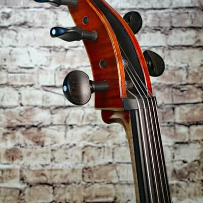 Professional song maestro 5 Strings Cello 4/4, Stradivarius Model. Good Sound , Beautiful Cello image 9