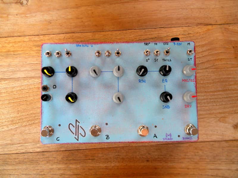 dpFX Pedals - 3-Loop Parallel STEREO Blender / FX Loop switcher [v3.0],  w/ EQ, phase reverse, Tails, headphones-out (OPA167x) image 1