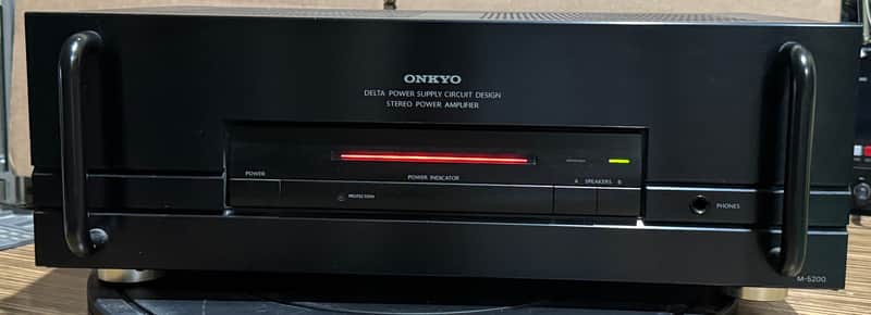 Onkyo M-5200 Power Amp Rare Japan Made Audiophile Clean Tested Working image 1