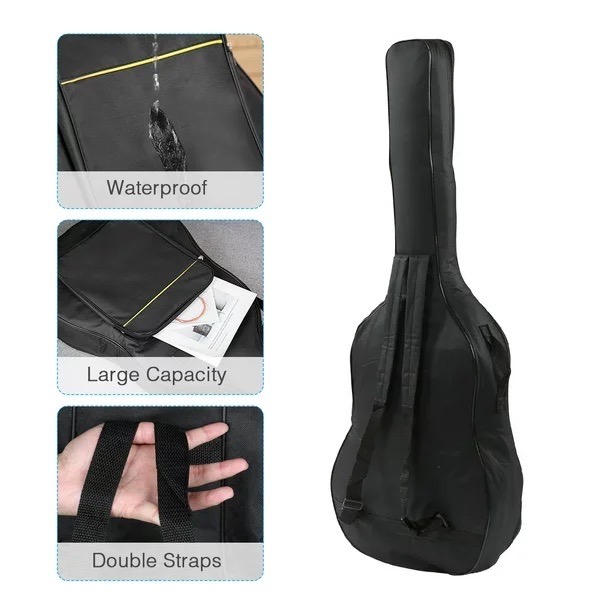 OEM Soft Padded 40"/41" Classical / Acoustic Guitar Case Gig Bag Black photo 2