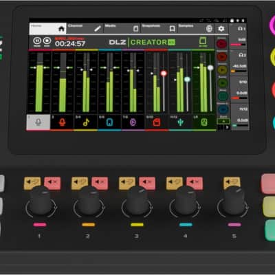 Mackie DLZ Creator XS Adaptive Digital Mixer for Podcasting, Streaming and YouTube with User Modes, Mix Agent Technology, Auto Mix, Onyx80 Mic Preamps image 1