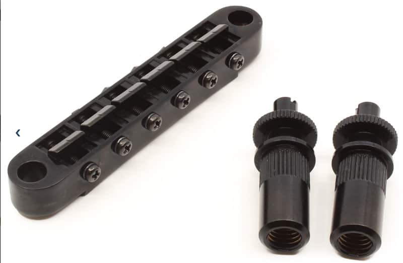Gotoh, Tune-O-Matic, Studs / Bushings Post Black image 1