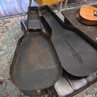 Vintage 1960s Kay Molded Hardshell Guitar Case - Grey/Black image 4