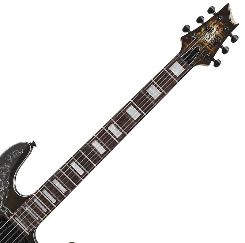 Cort KX5-CQ Unique Design Graphic Electric Guitar String Through