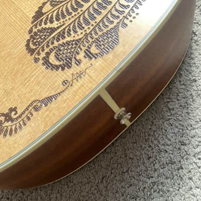Luna Phoenix 40 Inch Acoustic Guitar, Spruce Top, Mahogany Body, Pau Ferro Fingerboard image 3