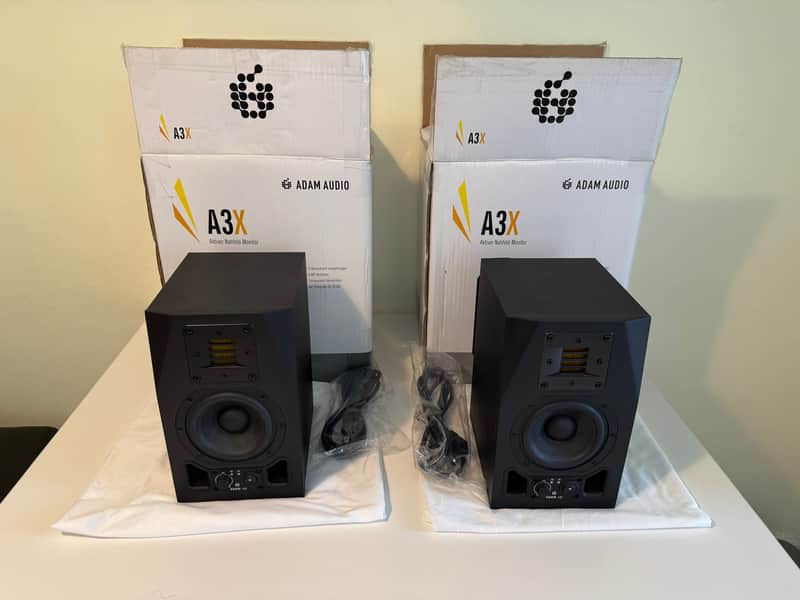 ADAM Audio A3X Active Nearfield Monitors (Pair) Black | Reverb