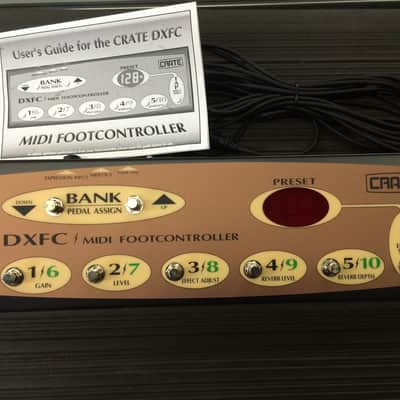 Crate DXFC Midi Foot Controller/Pedal for DX Series Guitar