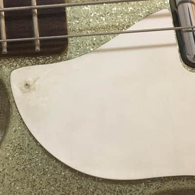 Danelectro Left Hand Lefty DC-2 Bass 1999 Korea Silver Sparkle image 12