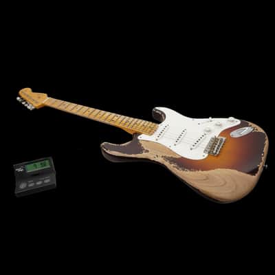 Fender '55 Stratocaster Heavy Relic MN - Sunburst image 7