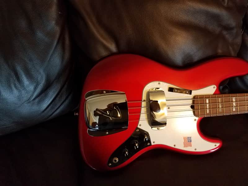 Fender 50th Anniversary Jazz Bass 2010 Candy Apple Red image 1