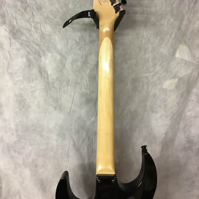 B.C. Rich ASM body art collection "Torchy" Black with flame graphic image 13