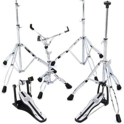 Mapex HP4005 5-piece Venus 400 Series Hardware Pack with Single Pedal - Chrome-plated image 1