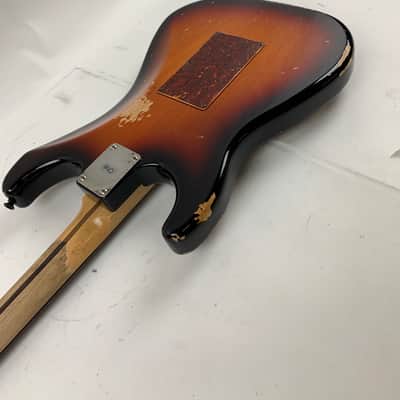 LsL Instruments Saticoy Mick Mars Tribute MM 3 Tone Sunburst Heavy Age Floyd Rose - Brand New with case image 17