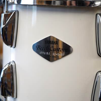 Yamaha/Japan Model #WTT812J Beech Custom Series 12" Tom - White Lacquer | 8x12" image 2