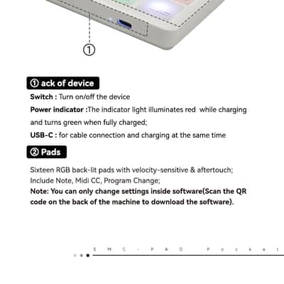 M-VAVE SK-16 SMC-PAD Pocket Pad Portable Wireless MIDI Controller 16 Pads,price include the import duty for US buyer image 10