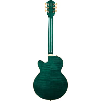 Gretsch Broadkaster Jr. LX Figured Center Block with String-Thru Bigsby GHW Tropic Aura - Semi Acoustic Guitar image 1