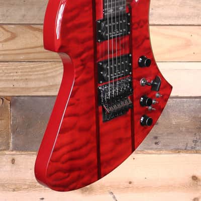 BC Rich Mockingbird Legacy ST Electric Guitar Transparent Red w/ Floyd Rose image 2