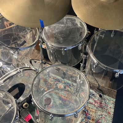 Ludwig Vistalite Octa-Plus With Matching Snare, 12-Piece Concert Tom Set With Hardware, 1970s image 16