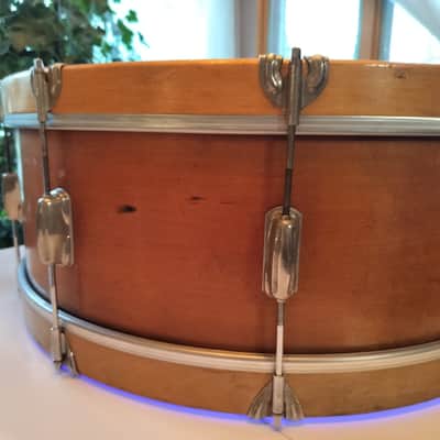 Slingerland No 608 10X28 Parade King 3 Ply Mahogany Scotch Separate Tension Bass Drum 1956 - Mahogany image 11