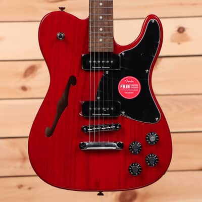 Fender Jim Adkins JA-90 Telecaster Thinline - Crimson Red Transparent - ICF21005115 image 2