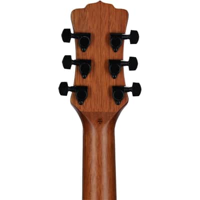 Luna Safari Tribal Travel Acoustic-Electric Guitar, Left-Handed (with Gig Bag) image 8