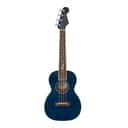 Fender Dhani Harrison Signature 4-String Ukulele (Right-Hand, Sapphire Blue Transparent)