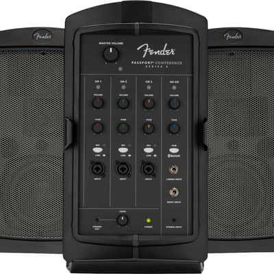 Fender Passport Conference Series 2 5-Channel 175-Watt Portable PA System 2018 - 2020 - Black image 1