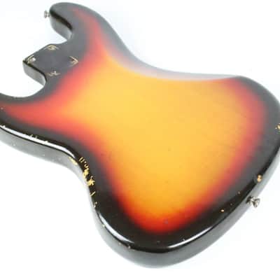 1969 Vintage Fender Jazz Bass Alder 4-Bolt Sunburst BODY ~Original Finish~ 1960s USA Early-CBS image 11