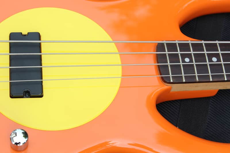 Fleabass Model 32 4 String Bass Orange and Yellow Sunny Bass | Reverb