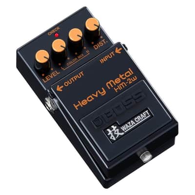 BOSS HM-2W Waza Craft Heavy Metal Distortion Guitar Effects Pedal with Standard and Custom Modes (Orange and Black) image 2