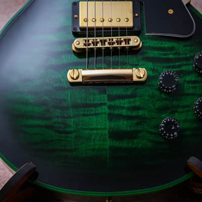 GIBSON USA Custom Shop M2M Les Paul Custom Widow "Green Widow + Ebony" (2024) image 7