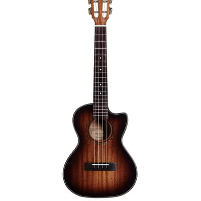 Alvarez AU66TCESHB Artist Tenor Cutaway Acoustic-Electric Ukulele (Shadowburst) image 2