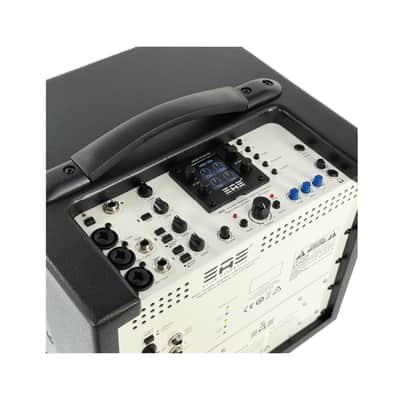 Elite Acoustics EAE D4-8 (OPEN BOX) Rechargeable Acoustic Amp with 4 Channel Digital Mixer/LFP Battery - Painted Black image 7