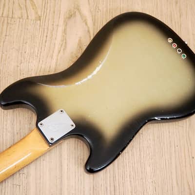 1970s Fender Mustang Bass – Custom Lollar Thunderbird + Riggio Silverburst Relic – 7lbs 13oz image 14