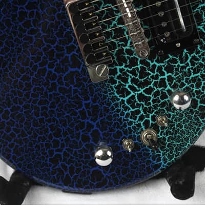 Custom Crackle Painted and Upgraded Epiphone LP Special ll Electric Guitar With Matching Headstock image 12