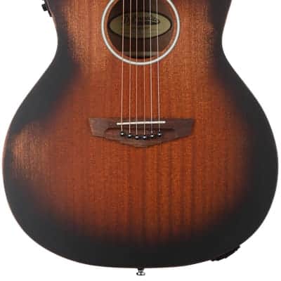 D'Angelico Premier Gramercy LS Acoustic-electric Guitar - Aged Mahogany image 2