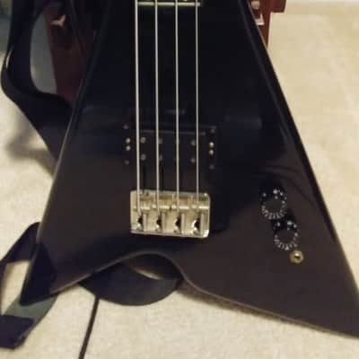 Kramer Aluminium Neck V Bass Late 70's Black image 9