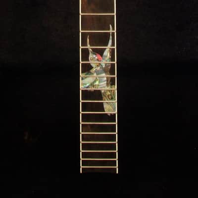 Handcrafted 5 String Banjo Neck, Solid Walnut HummingBird Inlay, Heel Carved BN-2018 Bruce Wei image 4