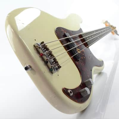 Fender 1962 Precision Bass Relic Olympic White Justin Meldal-Johnsen #32892 image 7