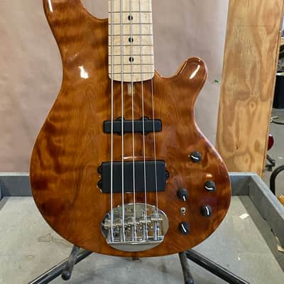 Lakland USA Series 54-94 (34" Scale) Figured Redwood Top, Bartolini system, Birdseye FB DEMO! 2020 image 2