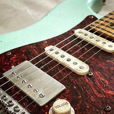 Aged Fender knobs and pickup covers set, Cream, relic, aged, Stratocaster, 59 Parts image 3